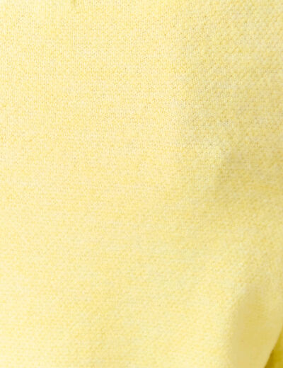 Pull col bateau manches longues jaune clair femme