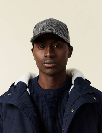 Casquette gris foncé homme