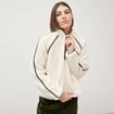 Sweat droit bouclette col montant ecru femme
