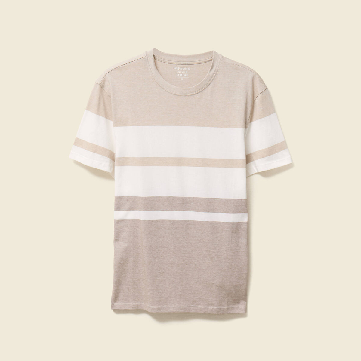 T-shirt manches courtes beige homme