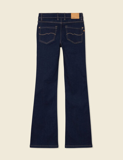 Jeans bootcut denim brut rinse femme
