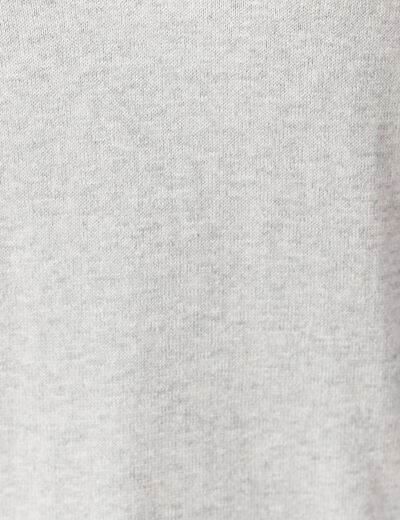Pull à manches longues gris clair femme