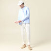 Chemise manches longues bleu ciel homme