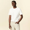 T-shirt manches courtes ecru homme