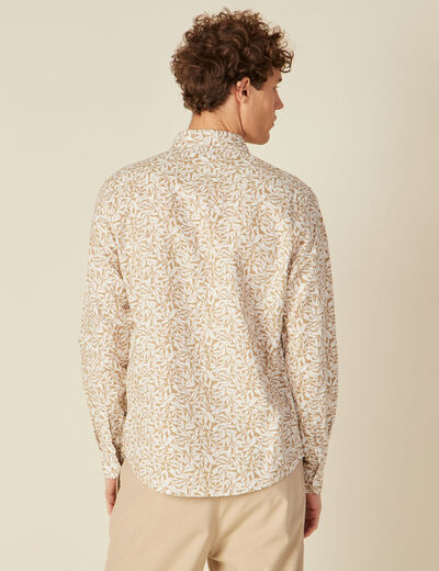 Chemise manches longues multicolore homme