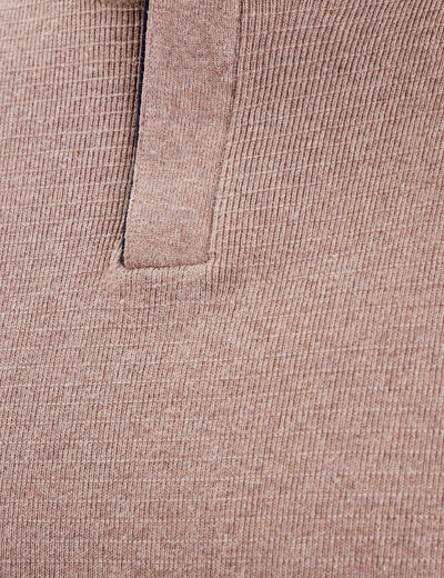 Pull manches longues beige homme