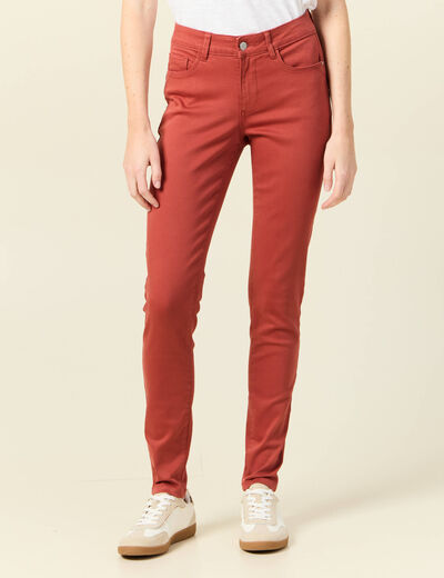Pantalon Audrey - skinny push up orange foncé femme