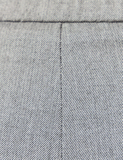 Pantalon large fluide gris femme
