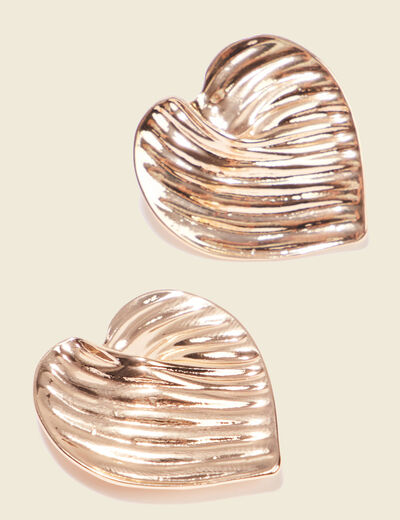 Boucles d'oreilles clous couleur or femme