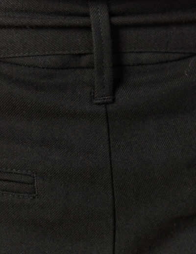 Pantalon paperbag noir femme