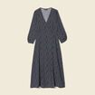 Robe longue éco-responsable noir femme