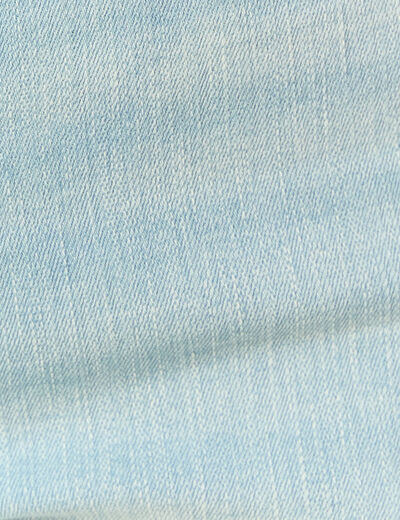 Jeans slim taille haute denim bleach femme