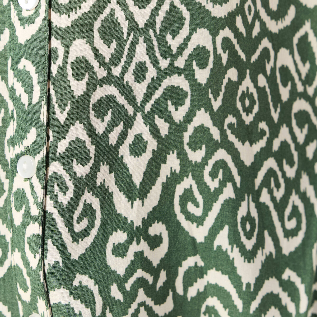 Blouse manches longues vert kaki femme