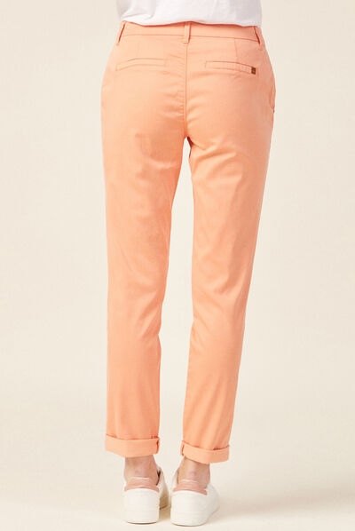 Pantalon chino Instinct rose clair femme