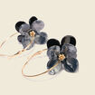 Boucles d'oreilles créoles noir femme