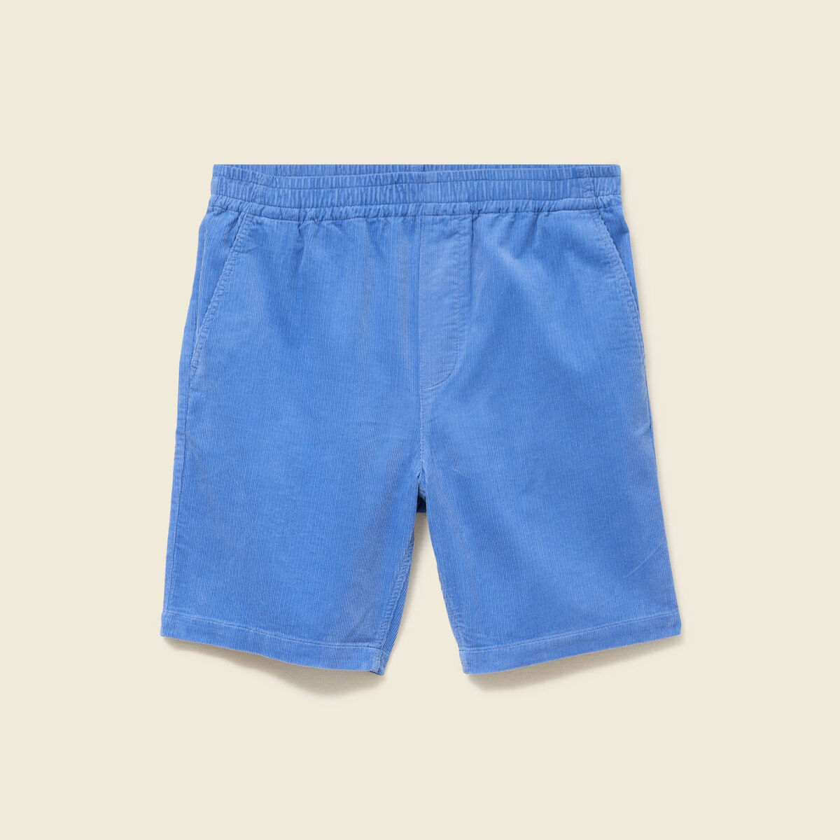 Bermuda en velours bleu violet homme