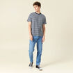 T-shirt manches courtes bleu marine homme