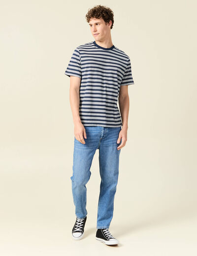 T-shirt manches courtes bleu marine homme