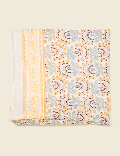 Foulard blanc femme