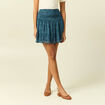 Jupe avec doublure bleu canard femme