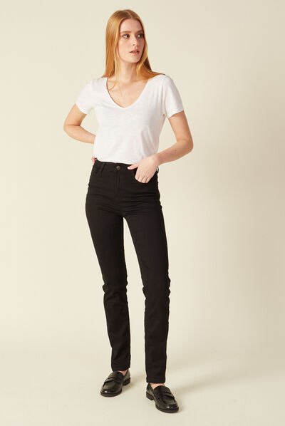 Jean Laeticia - slim denim noir femme