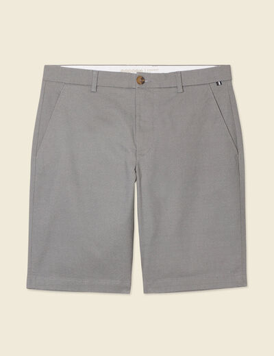 Bermuda droit éco-responsable gris homme