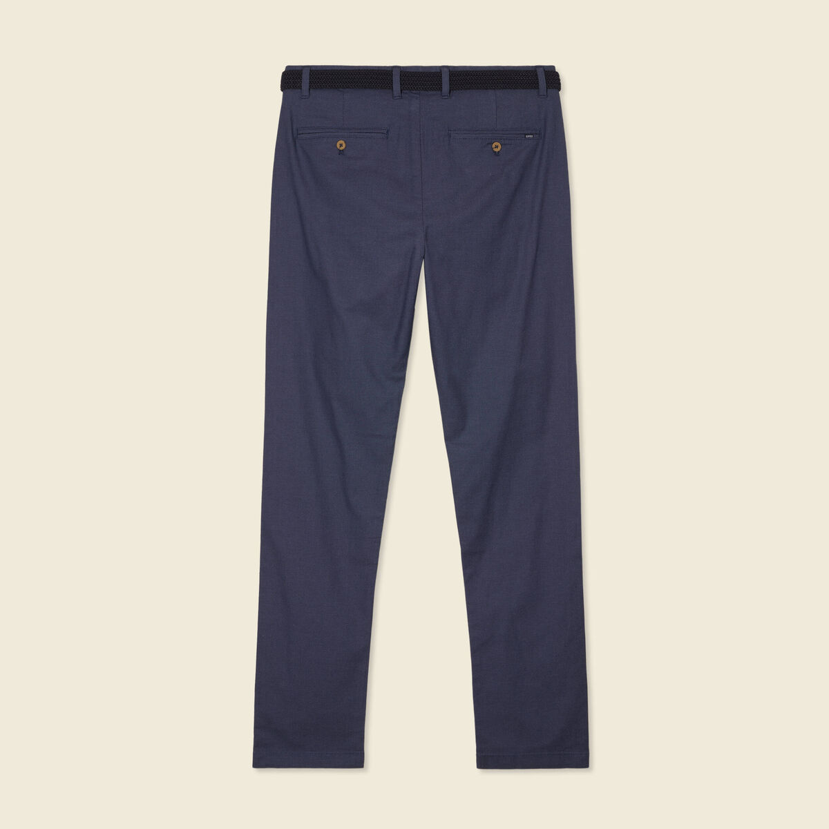 Pantalon chino straight bleu foncé homme