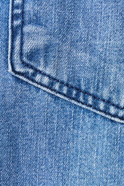 Chemise manches longues denim brut homme