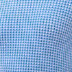 Pull droit court manches courtes bleu electrique femme