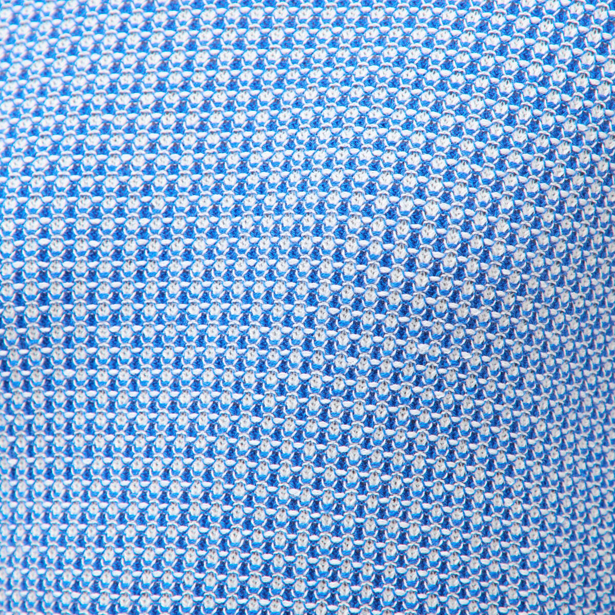 Pull droit court manches courtes bleu electrique femme