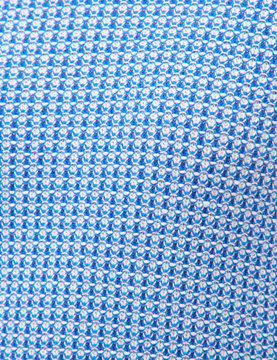Pull droit court manches courtes bleu electrique femme