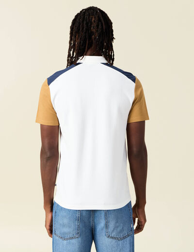 Polo manches courtes camel homme