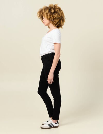 Jeans skinny éco-responsable denim noir femme