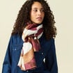 &Eacute;charpe marron fonc&eacute; femme