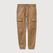 Pantalon battle bas resserr&eacute; vert kaki homme