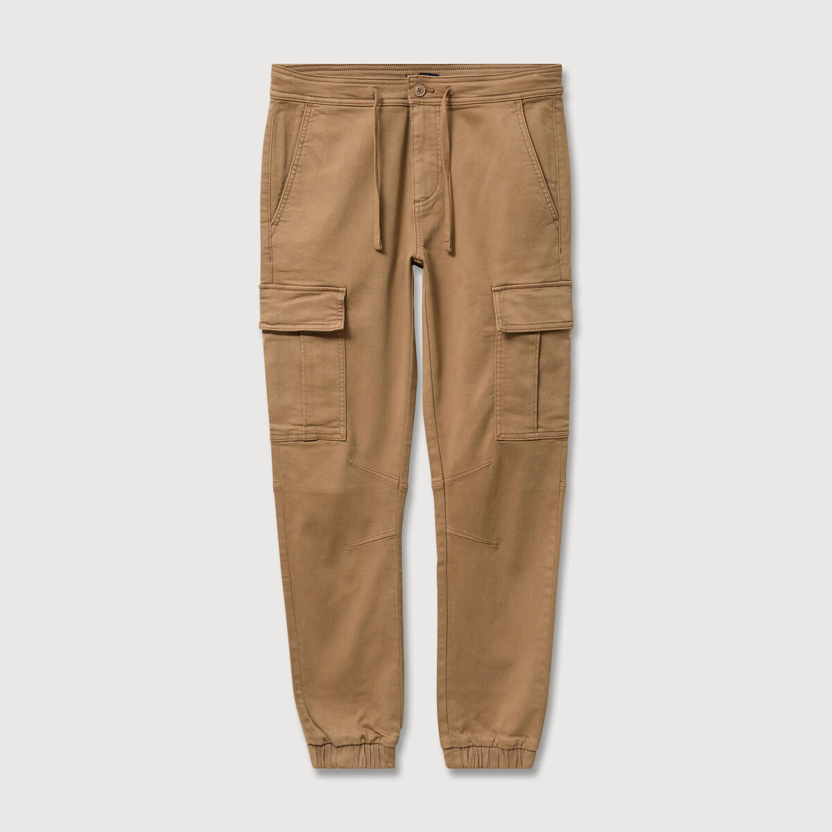 Pantalon battle bas resserr&eacute; vert kaki homme