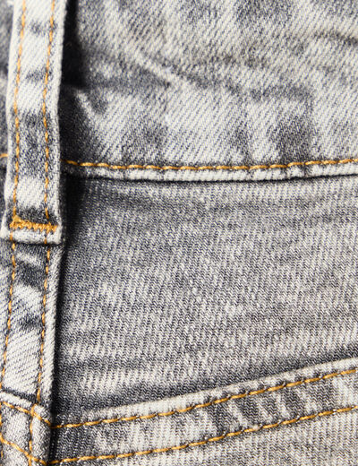 Jeans bootcut denim gris clair femme
