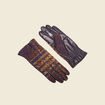 Gants en cuir noir femme