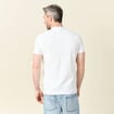 Polo manches courtes blanc homme