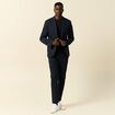 Pantalon chino stretch bleu marine homme