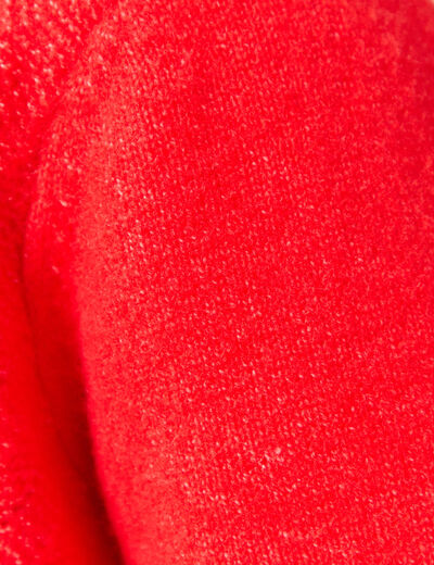 Gilet manches 3/4 rouge fonc&eacute; femme
