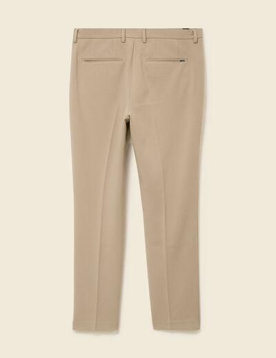 Pantalon slim cigarette taupe homme