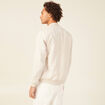 Veste droite zippée beige homme