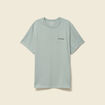 T-shirt col rond manches courtes brod&eacute; vert pastel homme