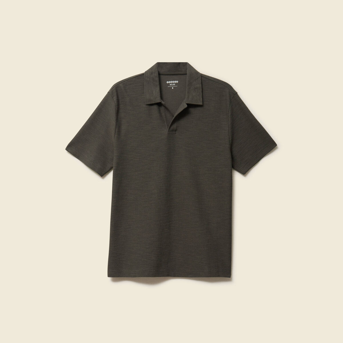 Polo manches courtes vert fonc&eacute; homme