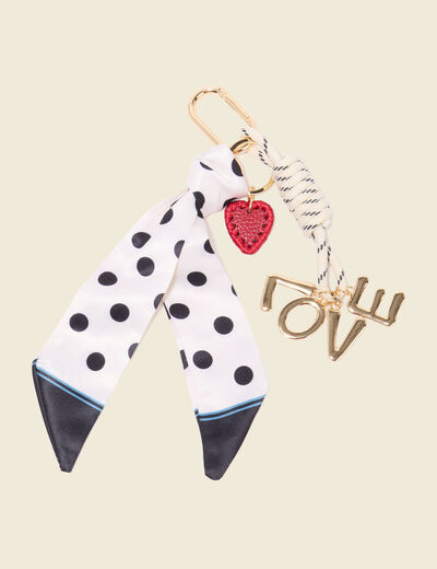 Gri-gri de sac avec foulard ecru femme