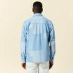 Surchemise en jean denim bleach homme