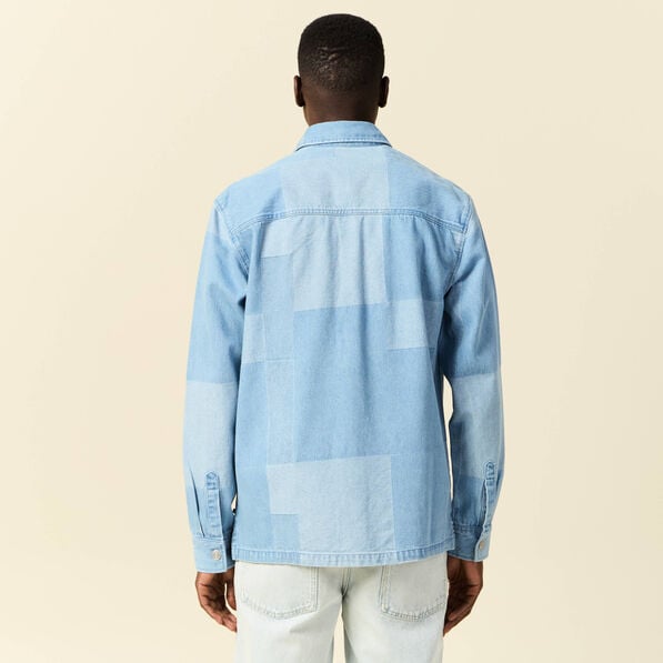surchemise en jean denim bleach homme Surchemise en jean denim bleach homme