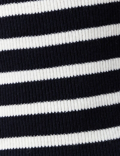 Pull manches longues fabriqué en France bleu marine homme