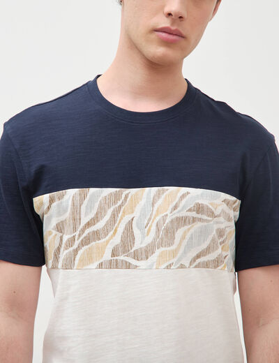 T-shirt manches courtes ecru homme